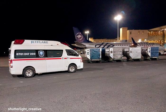 Airport apron transfer