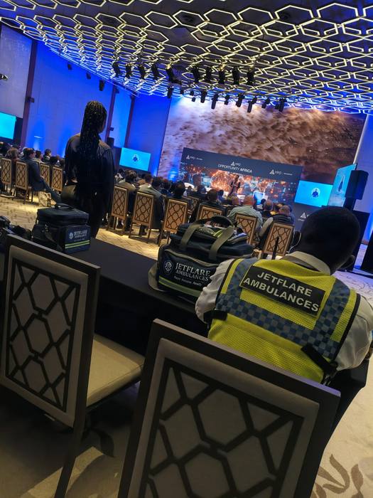 Medical cover at a business conference