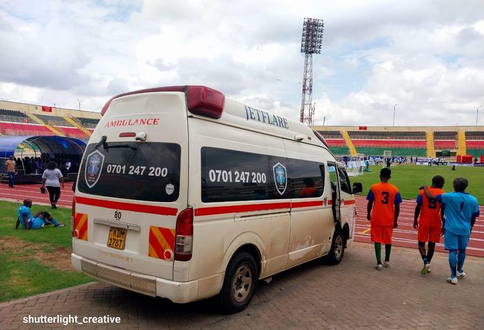 Standby cover at the stadium